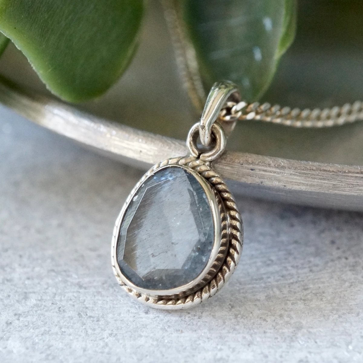 モスアクアマリン ペンダントトップ シルバー925 （sv-812） | Ratna