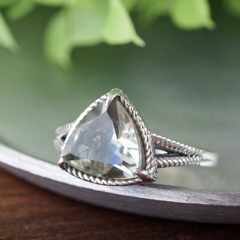 碌山グリーンアメジストリング 楽天市場】碌山 グリーンアメジスト アメジスト リング RP