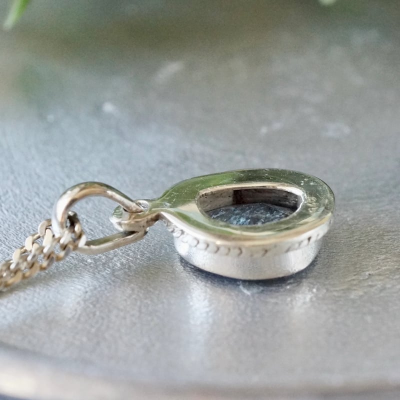 モスアクアマリン ペンダントトップ シルバー925 （sv-812