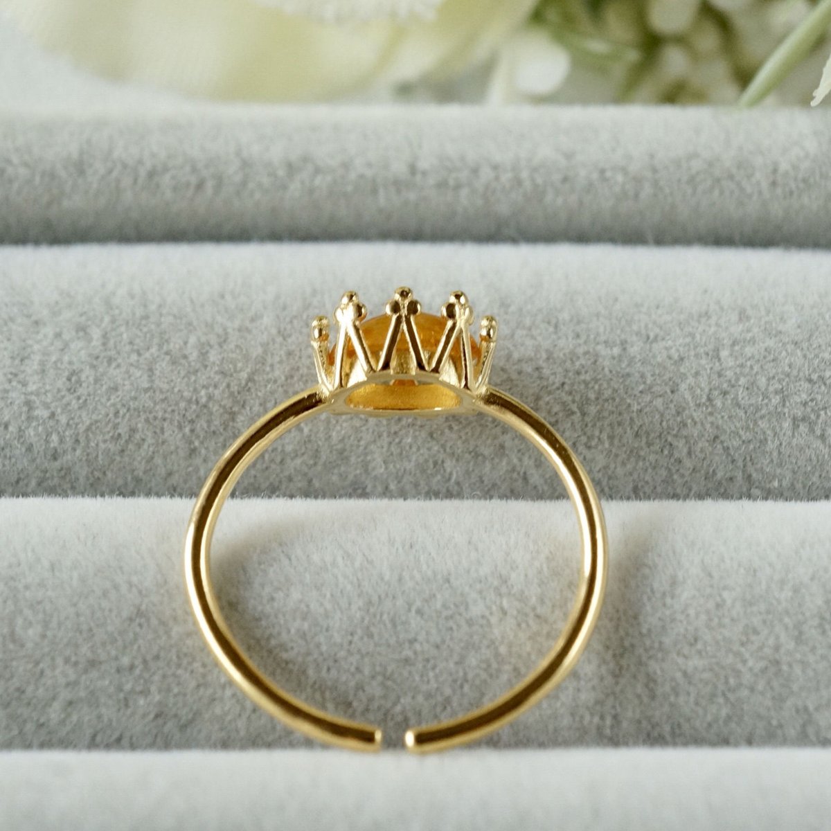 イエローサファイアリング　silver925 再販✕2□良質イエローサファイア リング.+:｡レモンカラー.+: