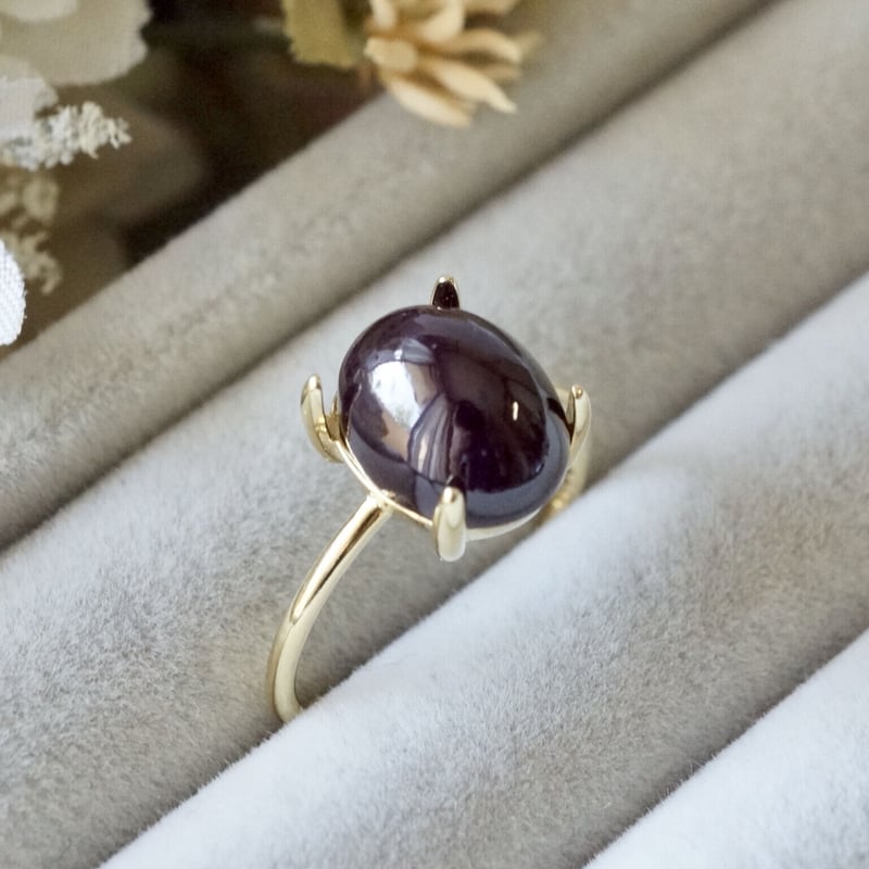 受注制作】△スターガーネット リング 7号〜フリーサイズ/9号/11号/13