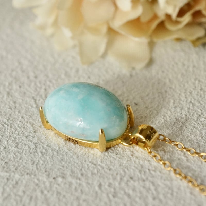 薔薇のオルゴナイト・ペンダント【ヘマタイト・ブルー】