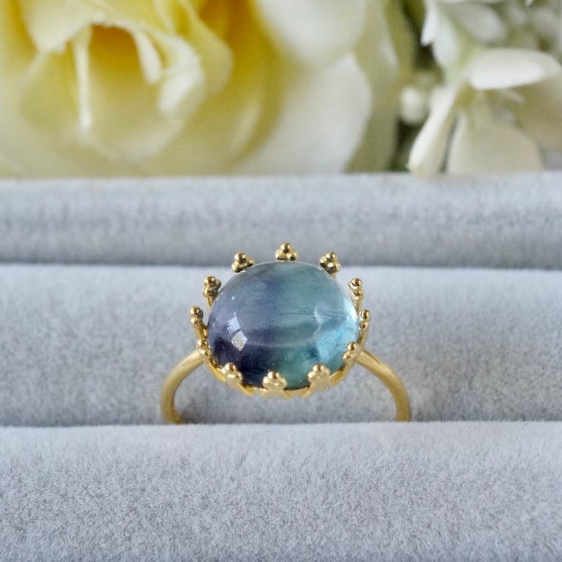 フローライト・シルバー925リング fioritia-ra*【Land Scape Collection / Valley Ring（SV925+