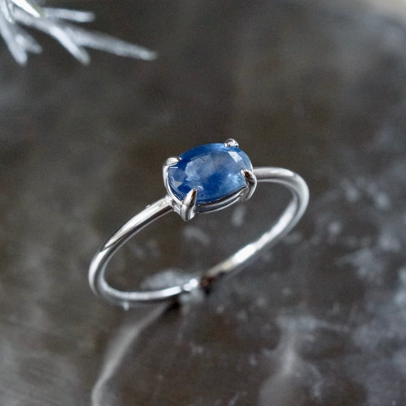 Silver925 18kgp ディープ ブルーサファイア リングorトップ Silver925 18kgp ディープ ブルーサファイア リングorトップ