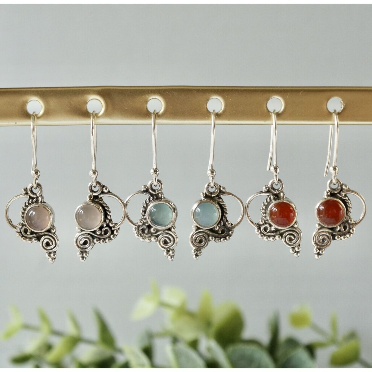 珍しい個性的カーネリアン大きめピアスチャーム·͜· ︎︎カーネリアンかぼちゃと 血色カラー】カーネリアン・カボション10mmスタッドピアス