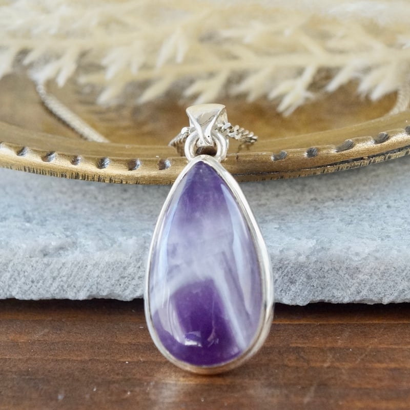 シェブロンアメジスト ペンダントトップ シルバー925（sv-722