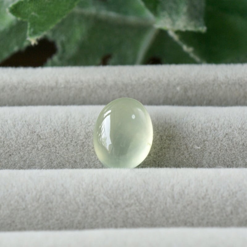 受注製作】△グリーン プレナイト リング 7号〜フリーサイズ/9号