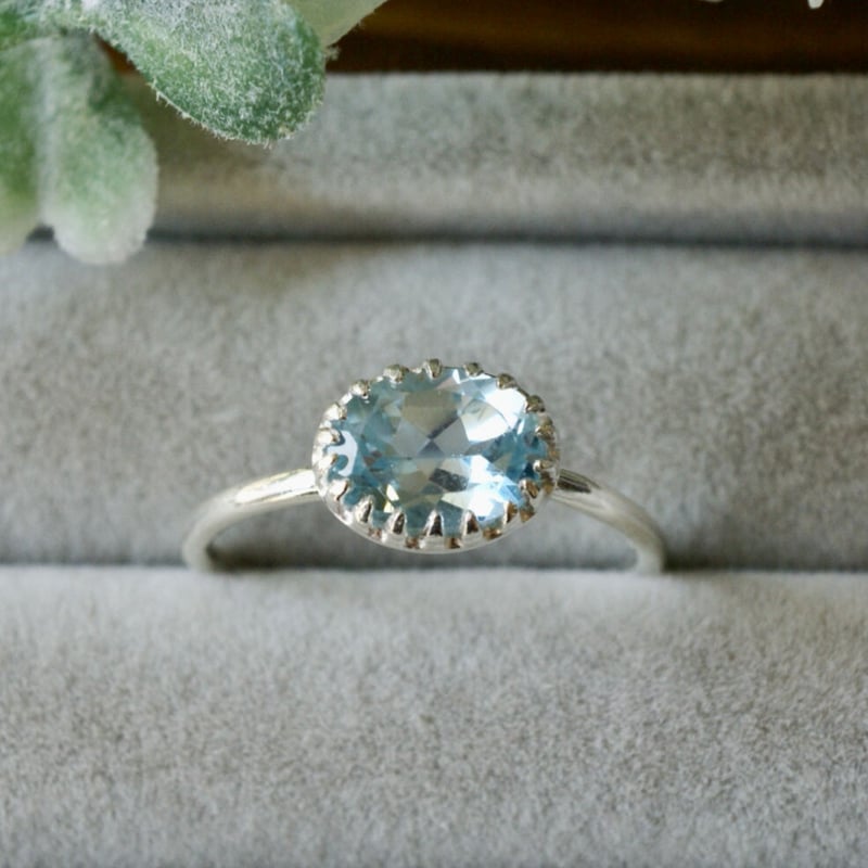 12号】シルバーリング ブルートパーズ｜KANKAN ONLINE SHOP【公式】