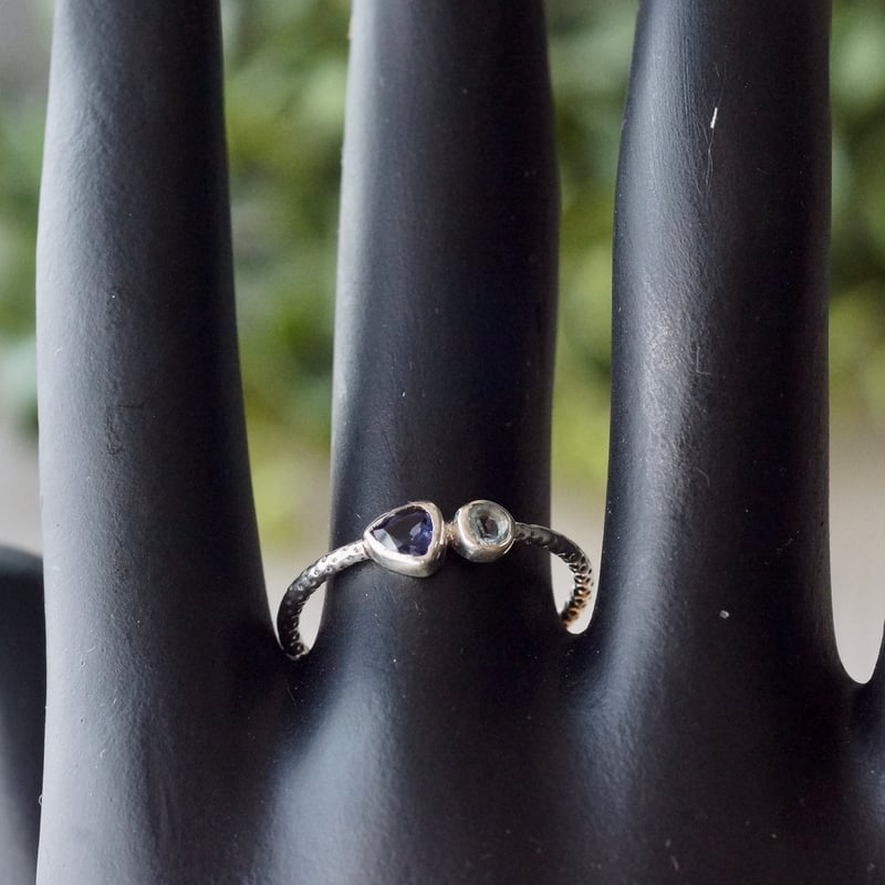 アイオライト　K18リング　14.5号 K18/Pt「アイオライト セーラ」リング｜【オレフィーチェ】Orefice