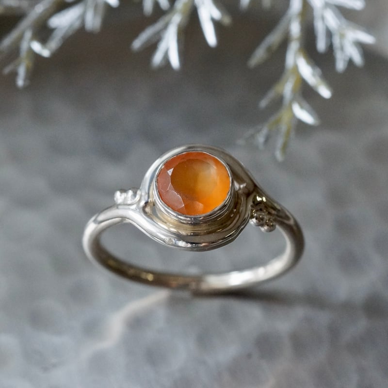 カーネリアン リング シルバー925 11号（sv-935） | Ratna gemstones