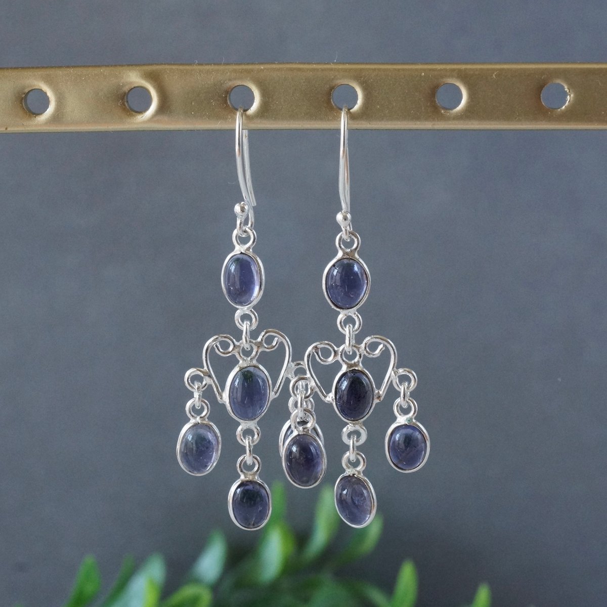 ○アイオライト シャンデリアピアス シルバー925 （sv-703-3） | Ratna