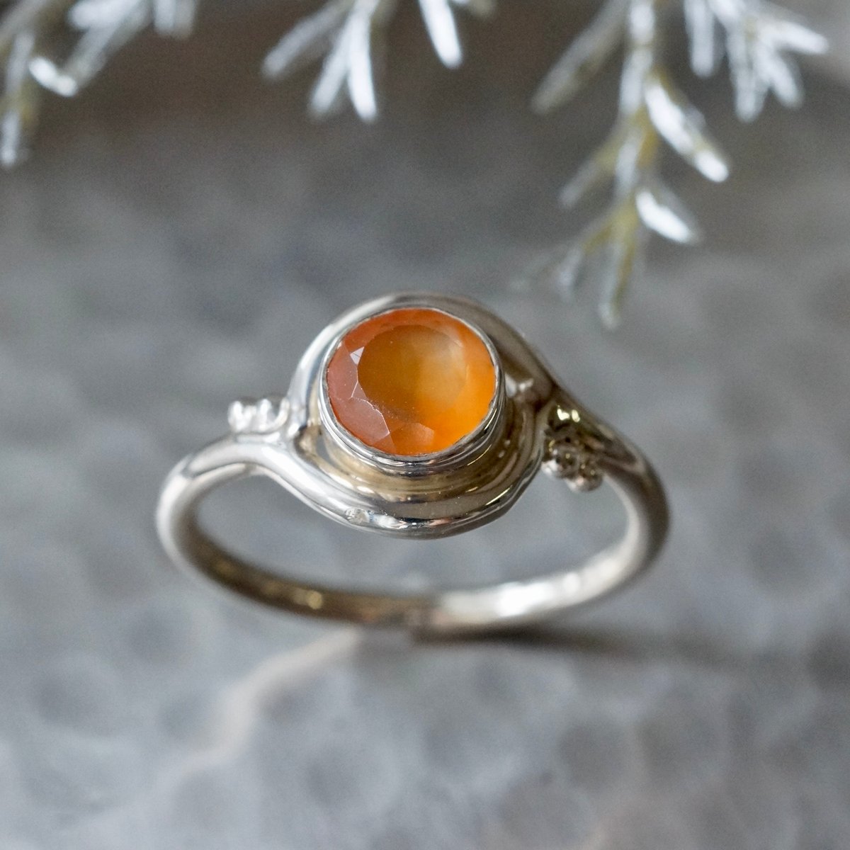 カーネリアン リング シルバー925 11号（sv-935） | Ratna gemstones