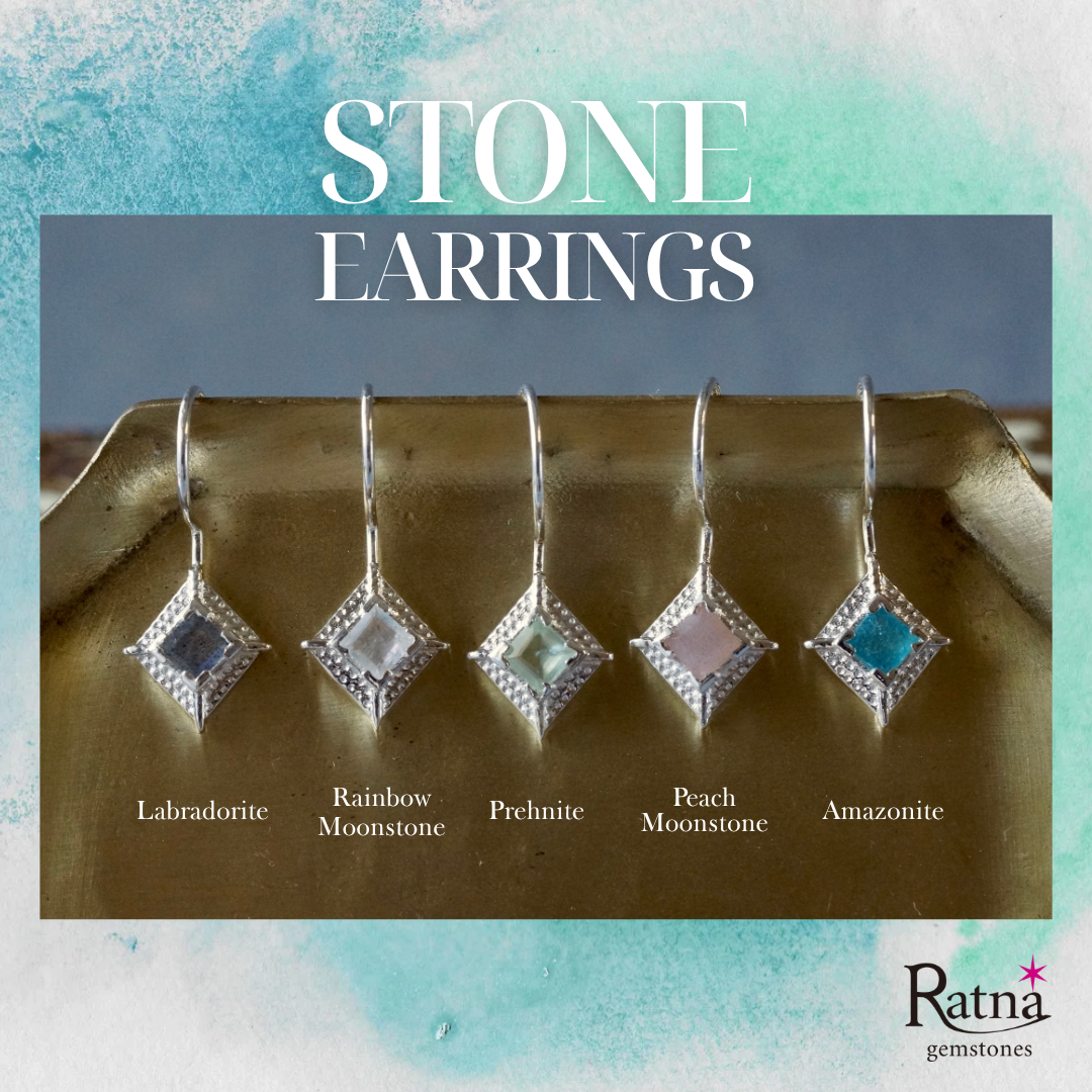 ラブラドライト ヘキサゴンピアス ラピスラズリ ネイティブ パターン ヘキサゴン ピアス メンズ