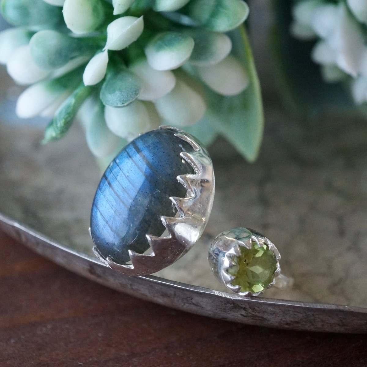 シラー 透明度 抜群 ラブラドライト リング フリーサイズ シラー 透明度 抜群 ラブラドライト リング フリーサイズ