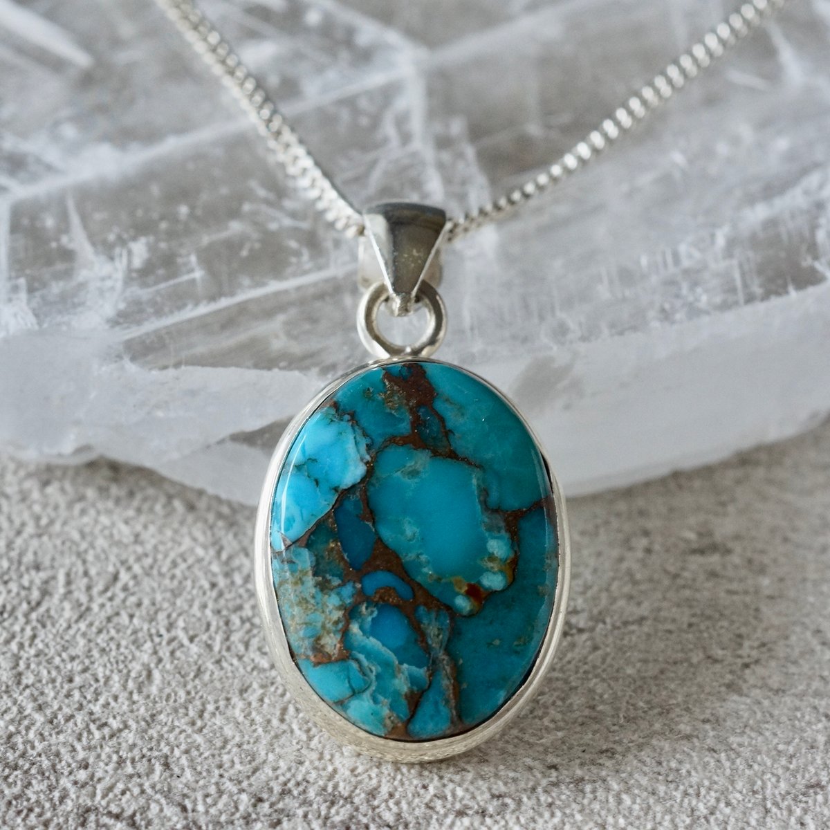 ナバホ族 オイスターコッパーター コイズペンダント ALFREDMARTINEZ ナバホ Martha・Cayatineto オイスターシェル&ターコイズ付 BIG