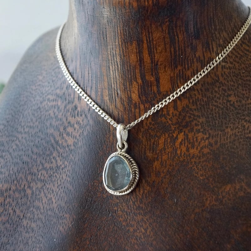 モスアクアマリン ペンダントトップ シルバー925 （sv-812） | Ratna