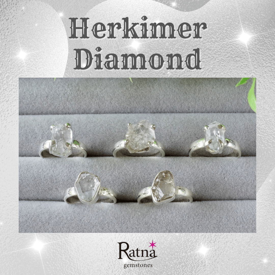 ハーキマーダイヤモンド（水晶） ラフカットリング シルバー925 約8.5