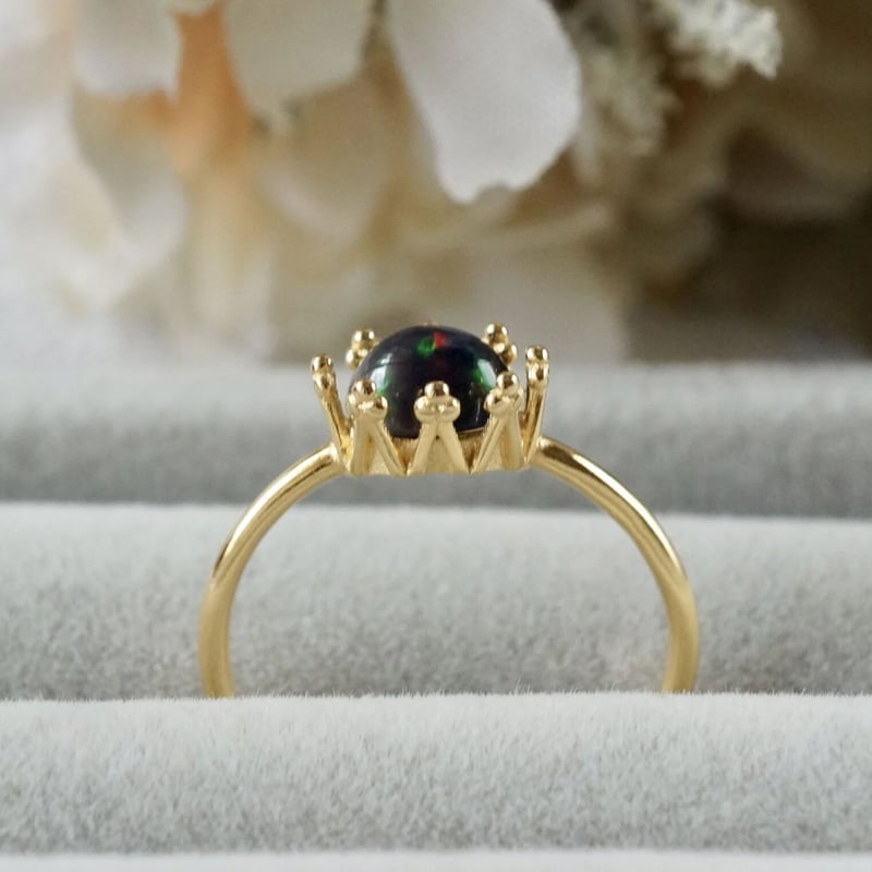 1点物☆エチオピアオパールリング silver925 サイズ13号 極上大粒