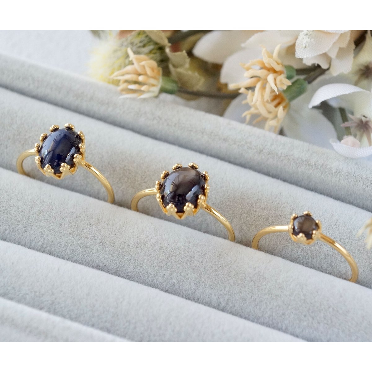 accessories mau ブラックスターサファイアリング12号 accessories mau ブラックスターサファイアリング12号