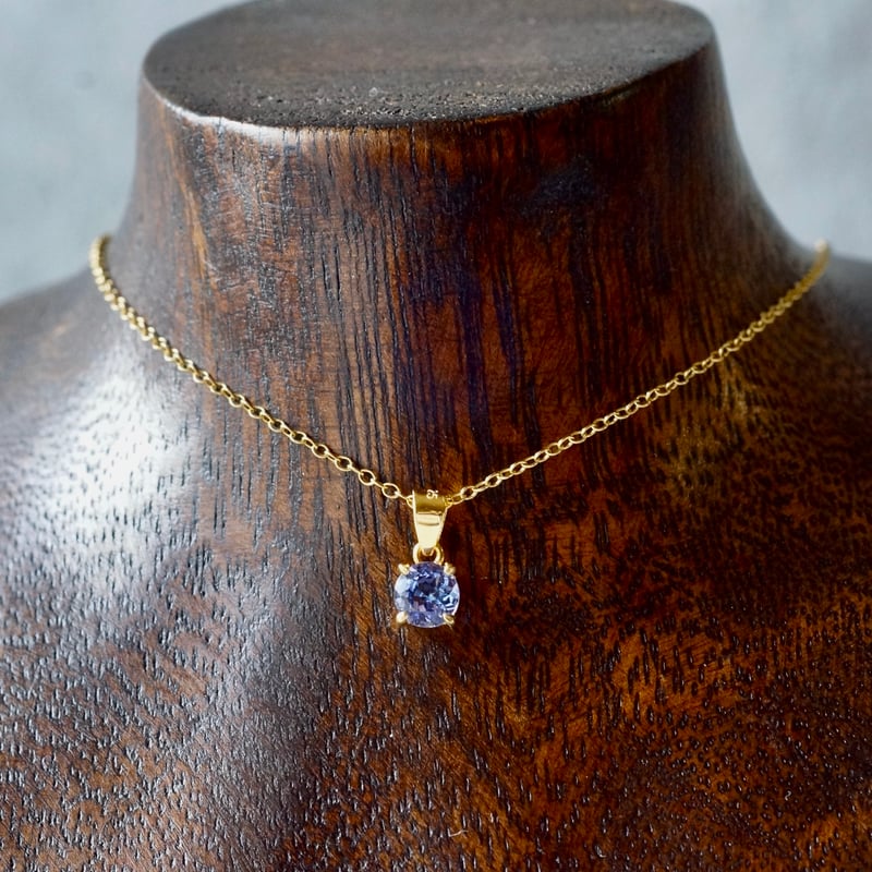 Handmade】タンザナイト ペンダントトップ 18kゴールドプレー