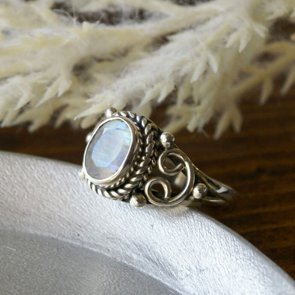 ソカロ　本物ムーンストーン　シルバー925 リング　メンズ　21号 ソカロ 本物ムーンストーン シルバー925 リング メンズ 21号