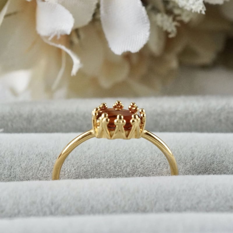 M0207-2)天然マディラシトリン2-0.722ct 宝石ペアルース M0207-2)天然マディラシトリン2-0.722ct 宝石ペアルース