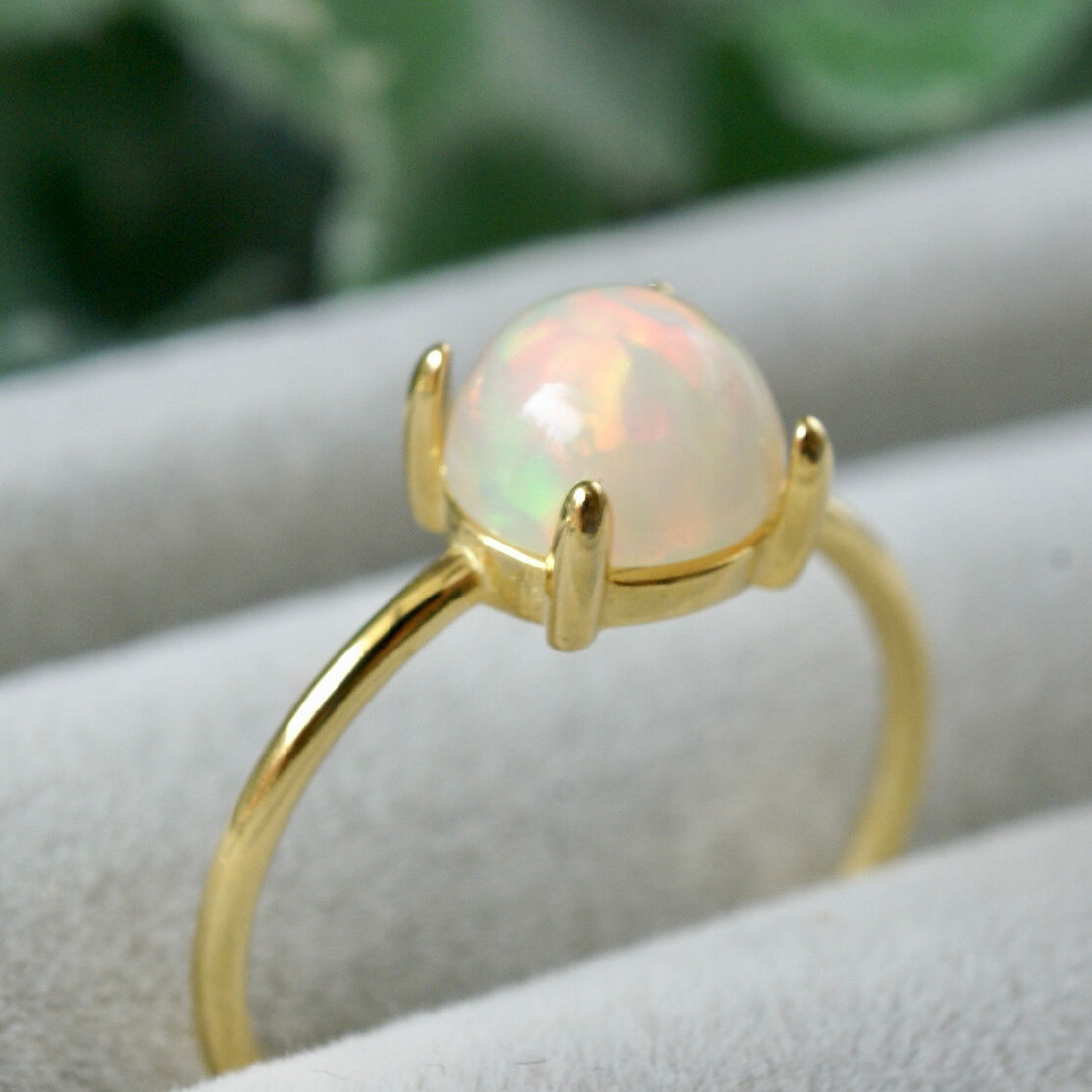 受注制作】ホワイト オパール リング 7号〜フリーサイズ/7号/9号/11号