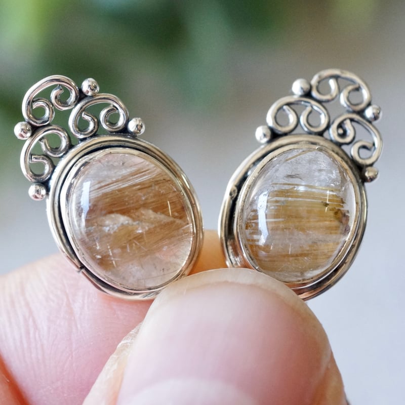 アガット　アズラボ　グリーンルチルクォーツピアス K5レモンクォーツピアスセット｜ピアスチャーム｜アガット 公式