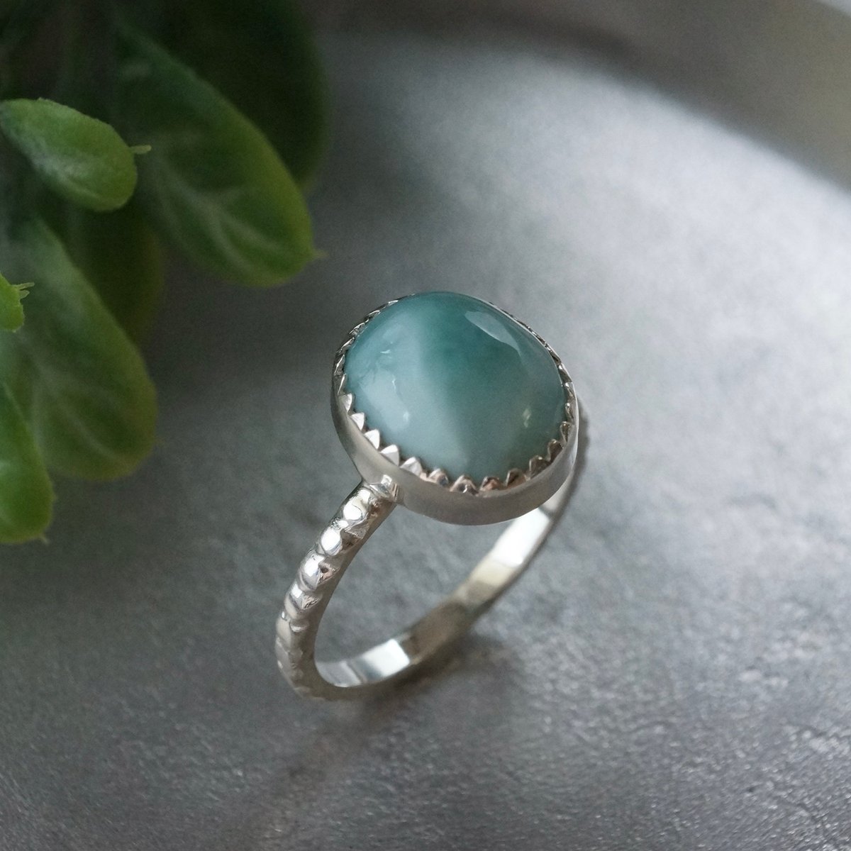 ラリマーペアーシェイプリングシルバー92513.75号 （sv-329）