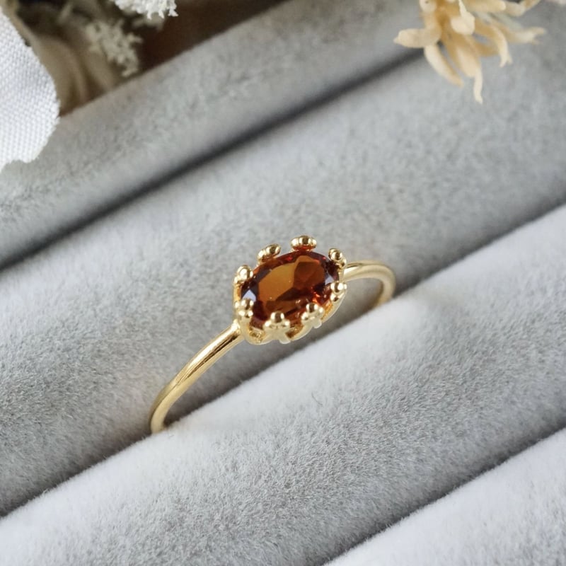 M0207-2)天然マディラシトリン2-0.722ct 宝石ペアルース M0207-2)天然マディラシトリン2-0.722ct 宝石ペアルース