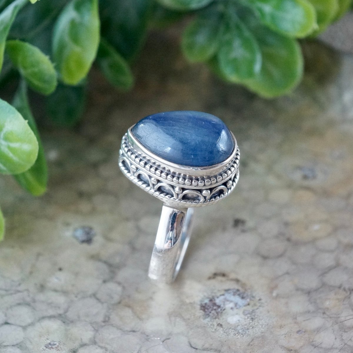 ブルー カイヤナイト リング シルバー925 13.5号（sv-114） | Ratna ge