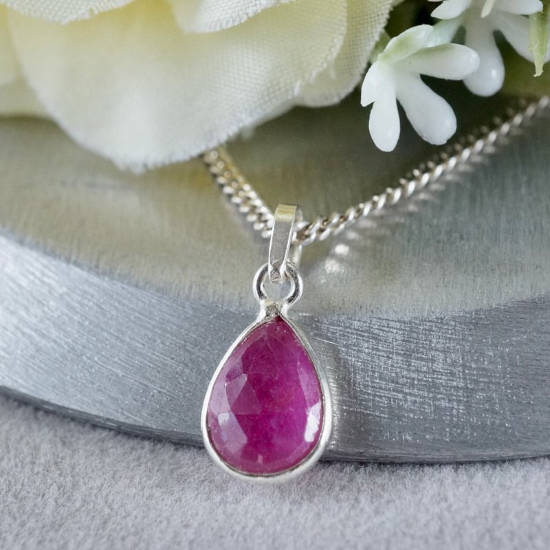 ルビーペンダントトップ ネックレス トップ レディース ルビー ペンダントトップ SV925