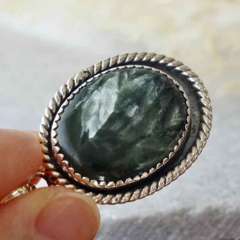 セラフィナイト ペンダントトップ シルバー925（sv-770-1） | Ratna