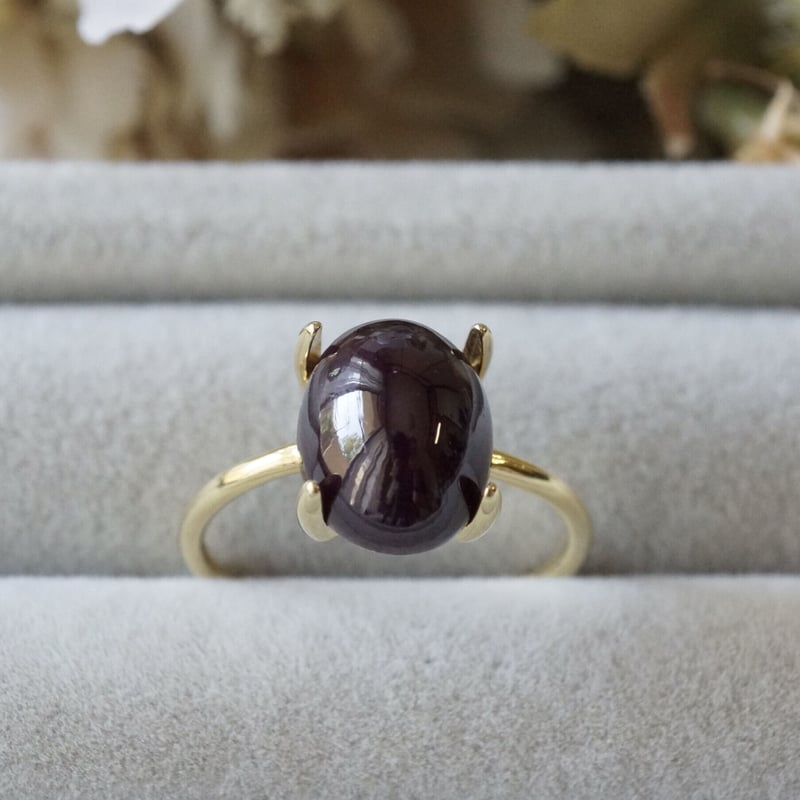 ハンドメイド　シルバーリング　スターダイオプサイト　11号 ハンドメイド シルバーリング スターダイオプサイト 11号 天然石