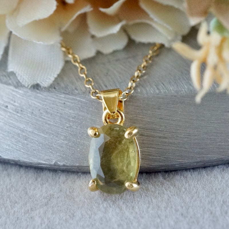 バイカラー 1.36 非加熱サファイア k18 ペンダントトップ ゴールド