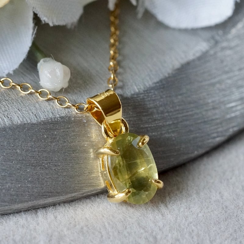 Handmade】バイカラーサファイア ペンダントトップ 18kゴールドプレー