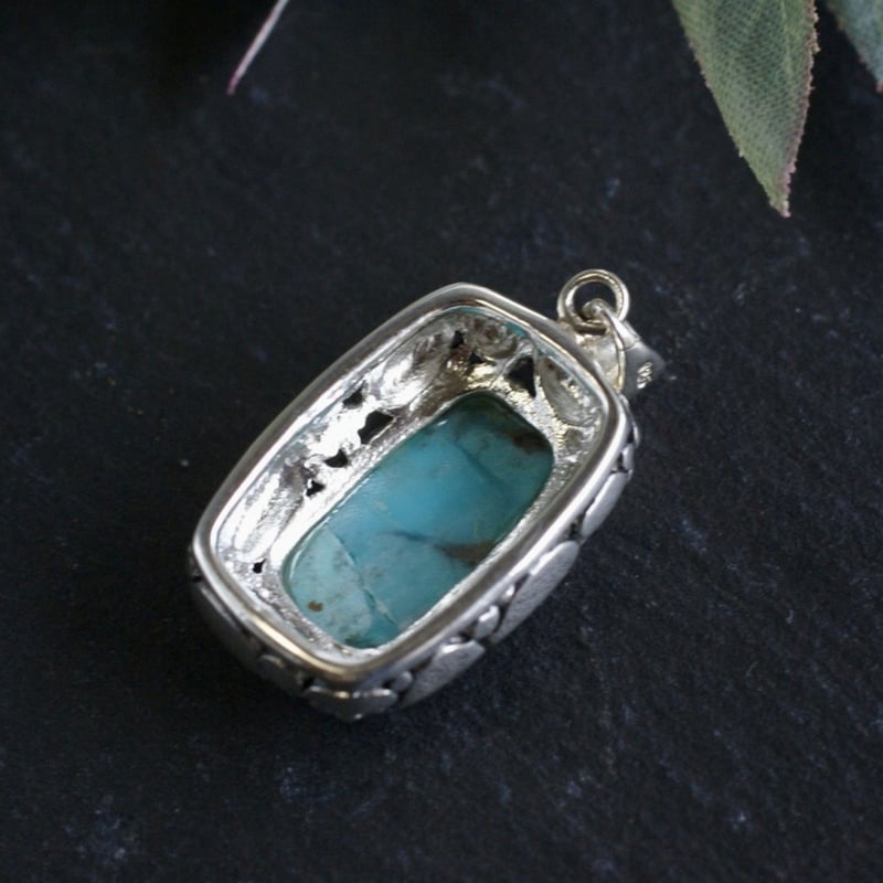 ターコイズ ペンダントトップ シルバー925 （sv-232） | Ratna gemstones