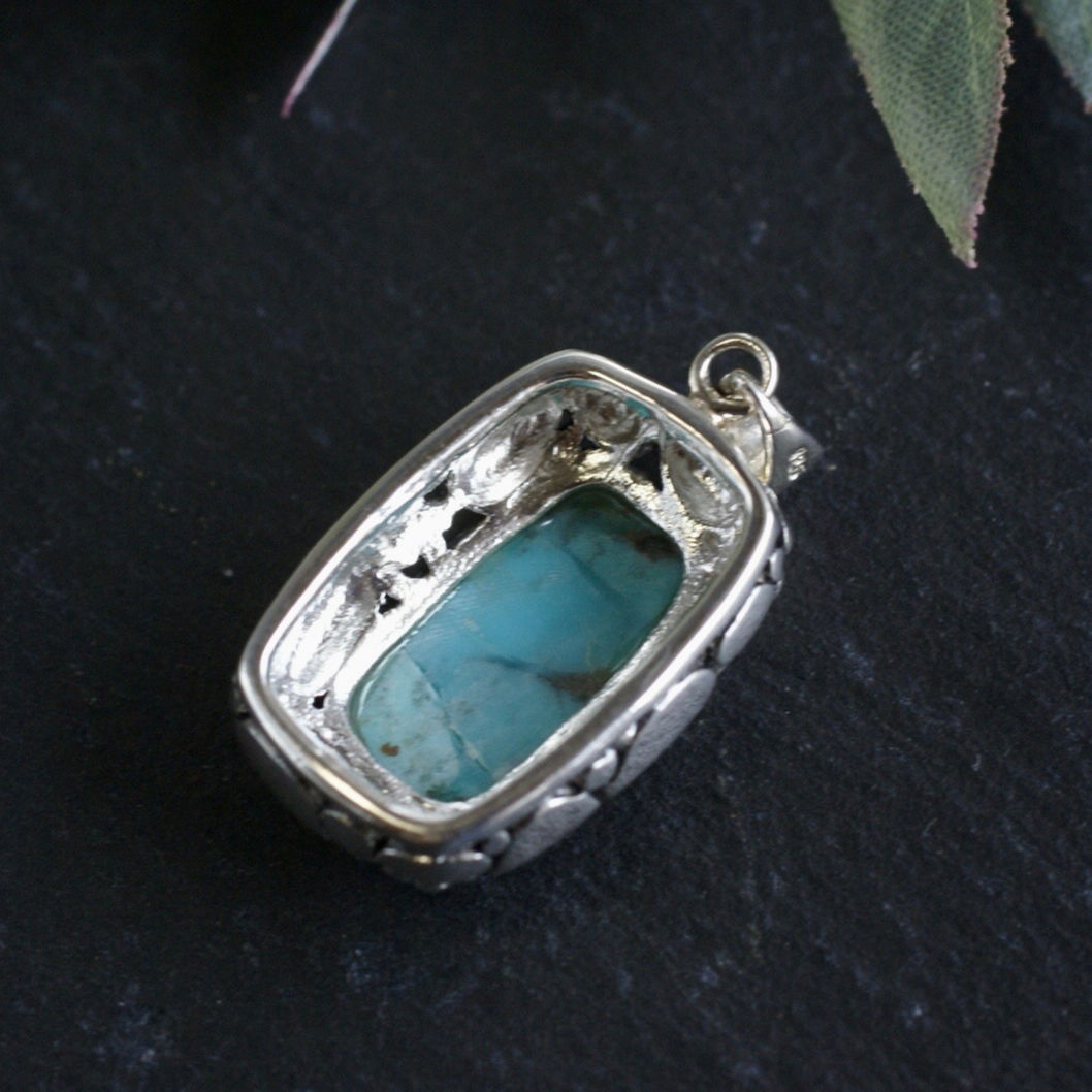 ターコイズ ペンダントトップ シルバー925 （sv-232） | Ratna