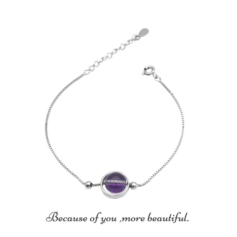 アメジスト デザイン ブレスレット シルバー925 | アイ・アム