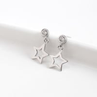 スター ピアス シルバー925 金属アレルギー対応