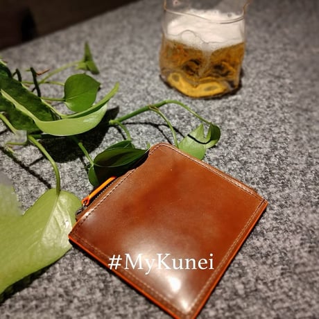 【Made-to-order 】Horween Shell Cordovan - L Zip Compact Wallet