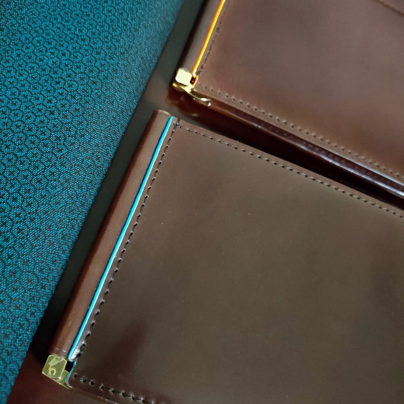 SHELL CORDVAN 二つ折りマネークリップ Horween] Shell Cordovan-Money Clip Wallet / [ホ