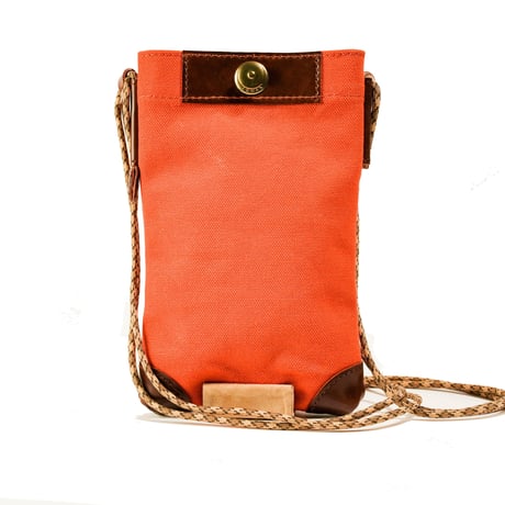 [Horween] Shell Cordovan x Kurashik - Sacoche with GHE / [ホーウィン・シェルコードバン]ｘ倉敷帆布ｘドイツホック - サコッシュ
