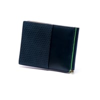 [Horween Shell Cordovan] - Embossed Money Clip Wallet / [ホーウィン・シェルコードバン] - 亀甲柄エンボスマネークリップウオレット