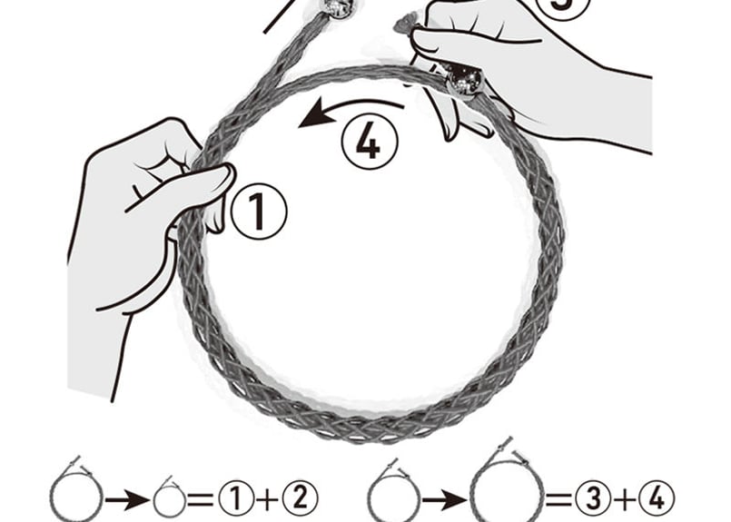 金沢細水引 thin line® 「金澤福結び・チタン」 | 平岡結納舗 ONLINE STORE