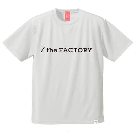 the FACTORY  ロゴTシャツ (白×黒ロゴ)