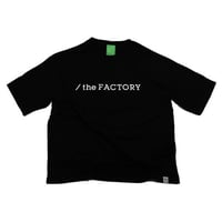 the FACTORY ロゴTシャツ（黒×銀）