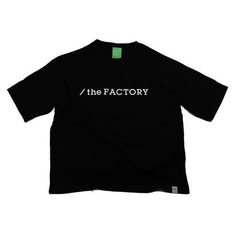 the FACTORY ロゴTシャツ（黒×銀）