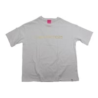 the FACTORY ロゴTシャツ（白×金）