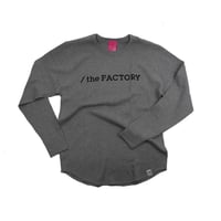 the FACTORY ワッフルロングTシャツ（ヘザーグレー）